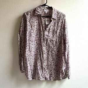 NWT J.Jill floral blouse in medium.
